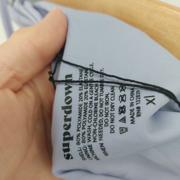 Superdown purple String Bikini - Picture 7 of 9